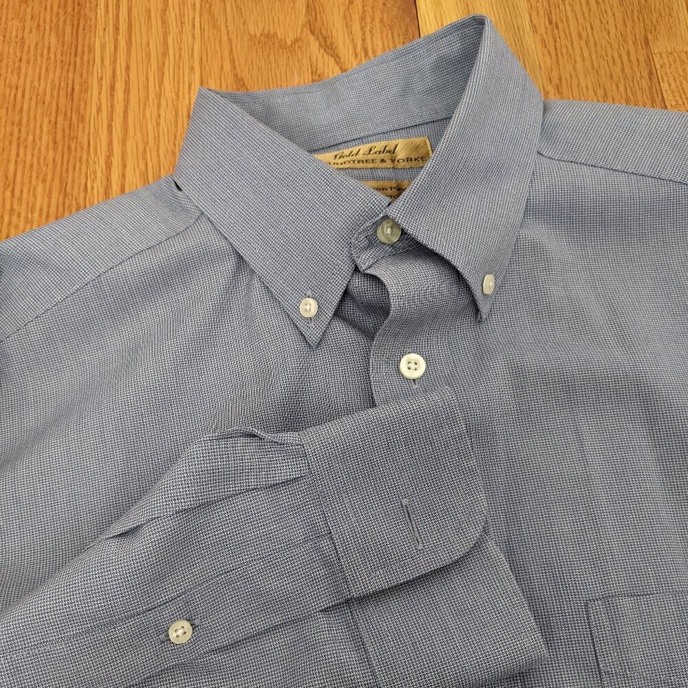 Roundtree & Yorke 15.5x35 Dress Shirt - Black/Gray